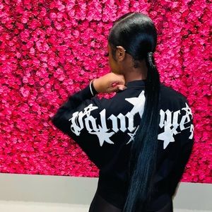 Palm Angels Logo Print Long Sleeve Top